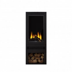 Bramshaw Freestanding Electric Fire with Log Storage