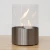 Kennington Round Tabletop Bioethanol Fireplace - Steel