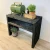 Black wooden grill table - 137 cm