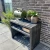 Black wooden grill table - 137 cm