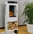 Lincoln - Bioethanol Wood-burning stove - White